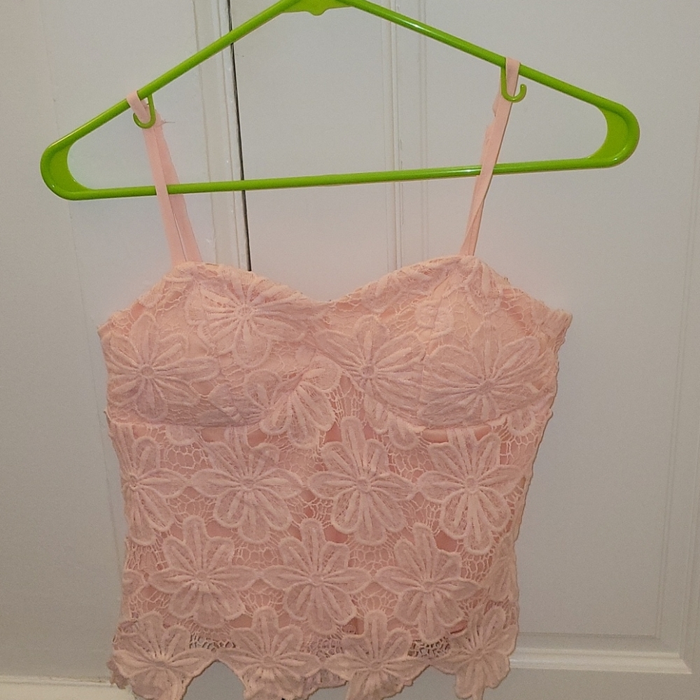 Hand made lace top